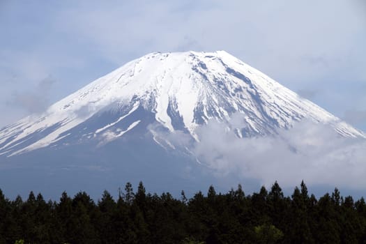 Mount Fuji peak, Japan