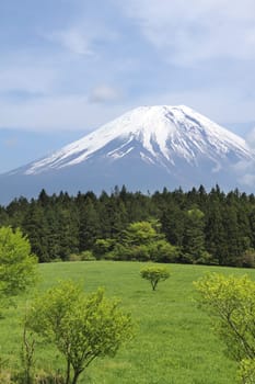 Mount Fuji in early summer, Japan