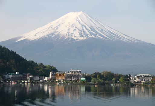 Mt Fuji view from Kawaguchiko lake, Japan