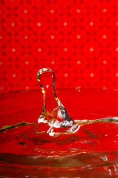 Beautiful close up view of a drop of water.