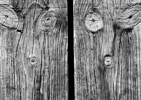 Close view detail of an old texture of wooden planks.
