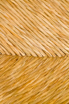 Texture of a traditional handcrafted technic of chair construction made with rattan palm plant by the Portuguese.