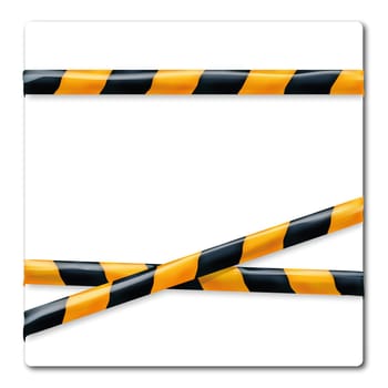 Flutter Ribbon Orange Black