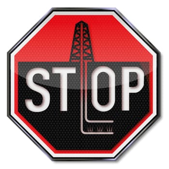 Sign Stop Fraccing