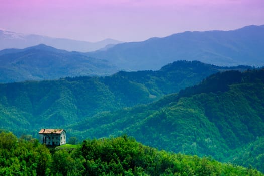 An abandoned house in the middle of the Sibillini Mountains, Italy.