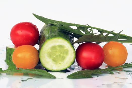 Healthy fresh vegetables and salad