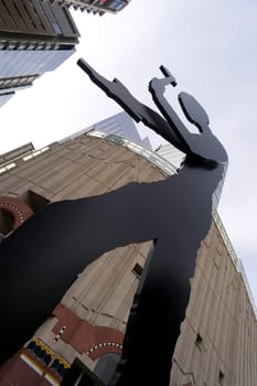Sculpture Outside the Seattle Art Museum in Seattle Washington