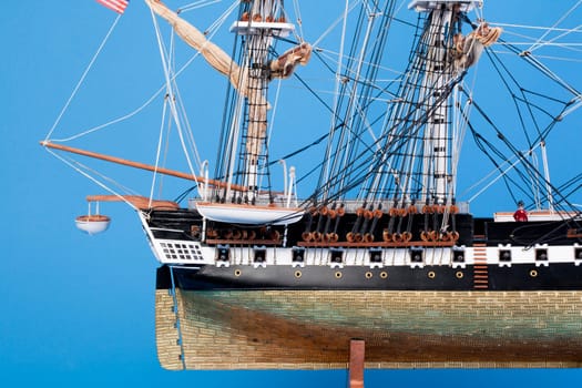 Model of the historic ship  "USS Constitution"""