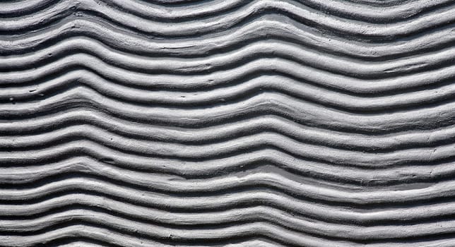 Concrete wall with wrinkles