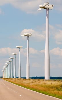 Windmill park Eemmeerdijk, near Spakenburg in the Netherlands