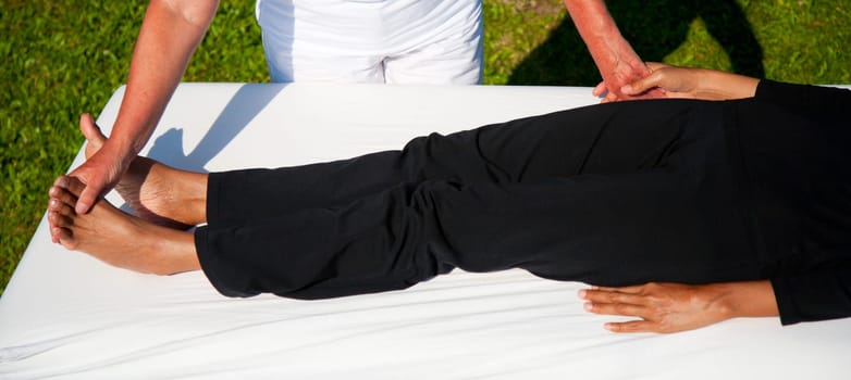 Polarity massage  a technique of gently rocking, holding and massaging to stimulate relaxation, restore energy flow and encourage revitalization