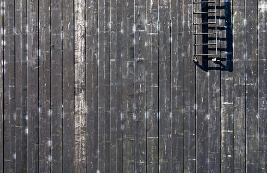 Wooden wall to protect the island Schokland