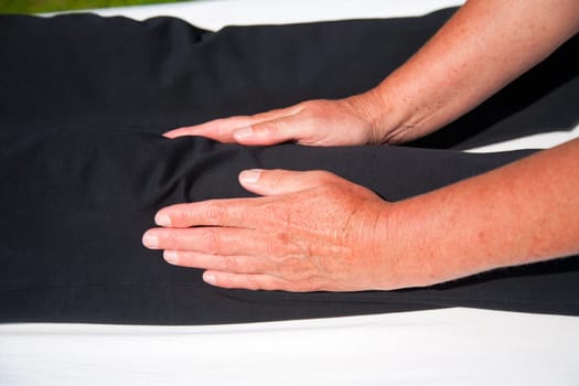 Polarity massage  a technique of gently rocking, holding and massaging to stimulate relaxation, restore energy flow and encourage revitalization