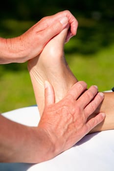Polarity massage  a technique of gently rocking, holding and massaging to stimulate relaxation, restore energy flow and encourage revitalization