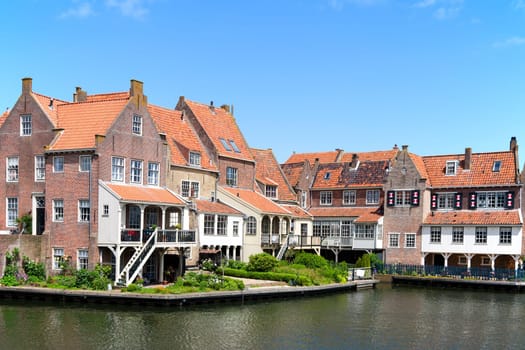 Old town of Enkhuizen in the Netherlands