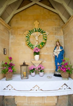 Interior of the St. Jansboskapel near Valkenburg in Limburg