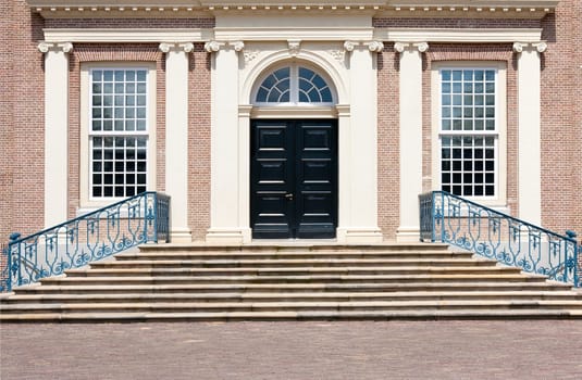 Entrance of the Loo Palace in Apeldoorn, the Netherlands