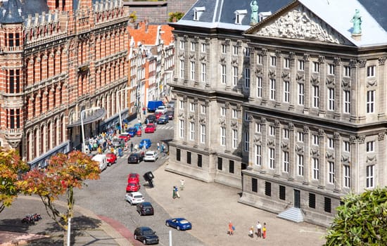 Madurodam is a miniature city located in Scheveningen, The Hague. It is composed of typical Dutch buildings and landmarks, as are found at various locations in the country.