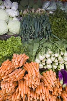 Vegetable stall in Puncak, Indonesia