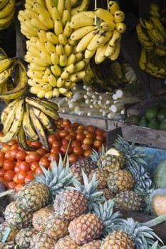 Fruit stall in Puncak, Indonesia