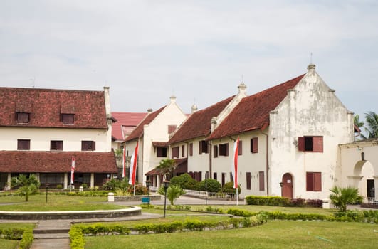 Fort (benteng) Rotterdam in Makassar, Sulawesi, Indonesia