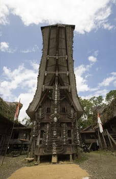 Traditional house (tongkonan) in Tana Toraja, Sulawesi, Indonesia