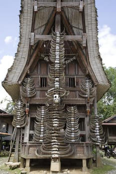 Traditional house (tongkonan) in Tana Toraja, Sulawesi, Indonesia