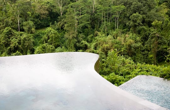 Infinity pool in the jungle on Bali