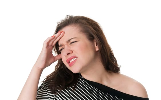 Woman has headache
