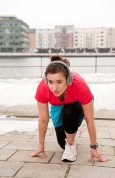Jogger starts
