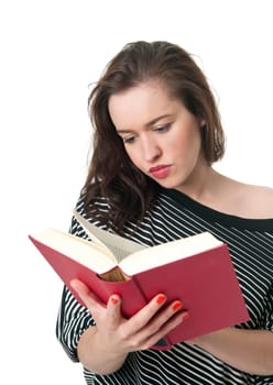 Woman with book