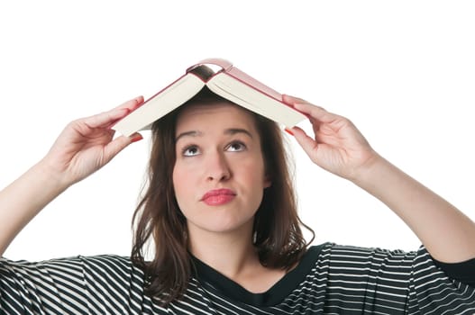 Woman with book