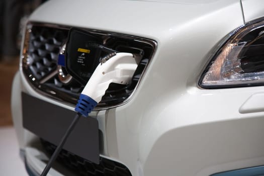 Plug in of an electric car