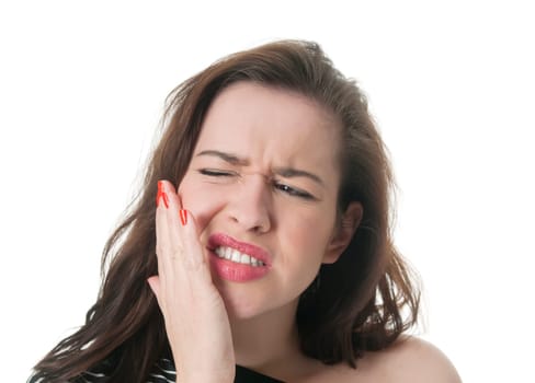 Woman has toothache