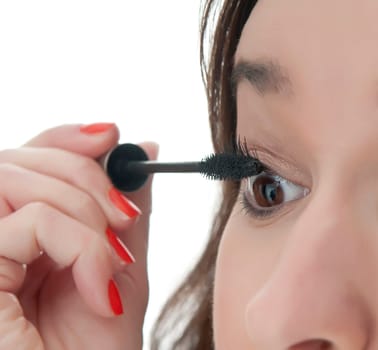 Woman with mascara