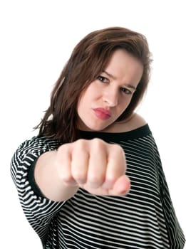 Boxing woman