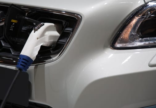 Plug in of an electric car