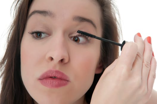 Woman with mascara