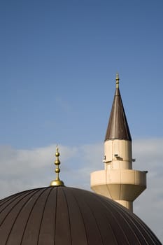 Detail of a Turkish mosque in Harderwijk, the Netherlands