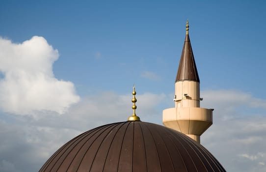 Detail of a Turkish mosque in Harderwijk, the Netherlands