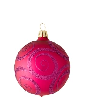Christmas ball isolated on white