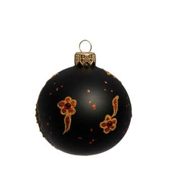 Christmas ball isolated on white with clipping path
