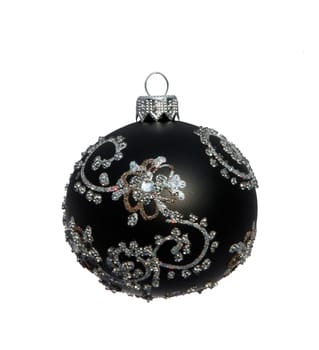 Christmas ball isolated on white with clipping path