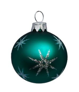 Christmas ball isolated on white with clipping path