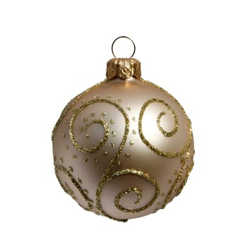 Christmas ball isolated on white with clipping path