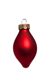 Christmas ball isolated on white with clipping path