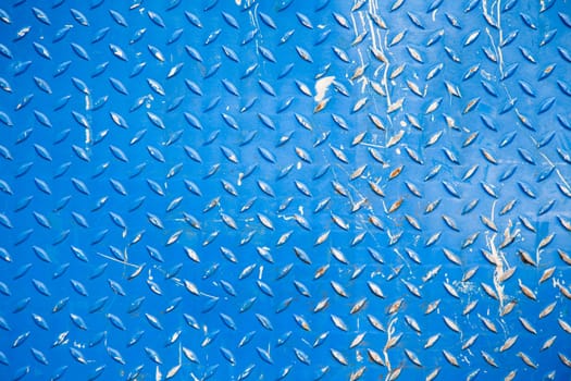 Old blue steel background
