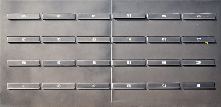 Letterboxes of an apartement building