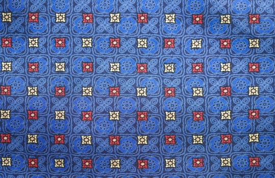 Close up of a silk necktie pattern