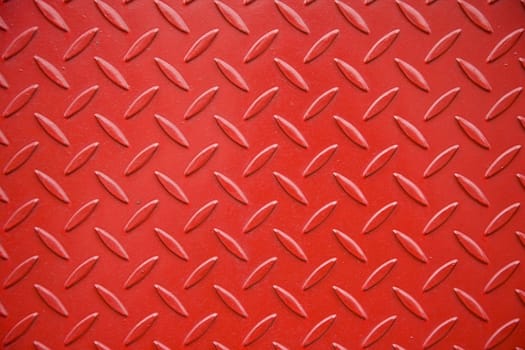 Red steel background of a truck